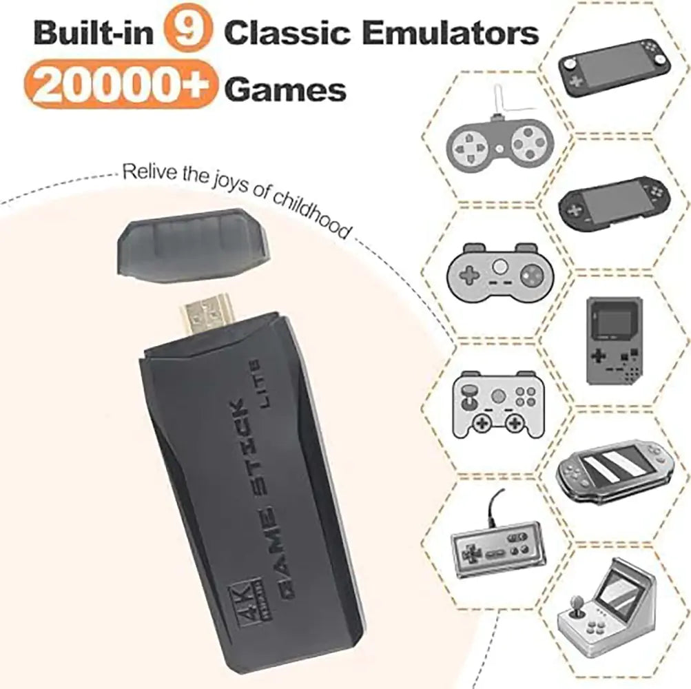 M8 Mini Game Console – Wireless, 64G SD